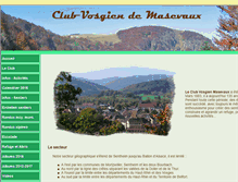 Tablet Screenshot of club-vosgien-masevaux.fr